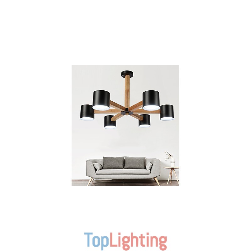 Vintage Painting Feature for Metal Chandelier