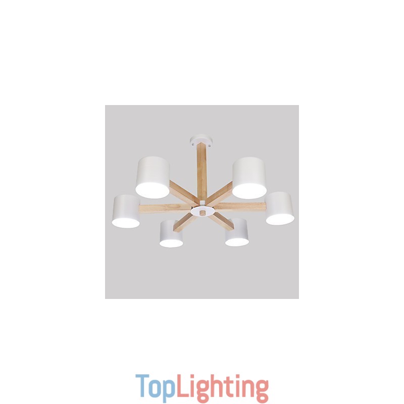 Vintage Painting Feature for Metal Chandelier