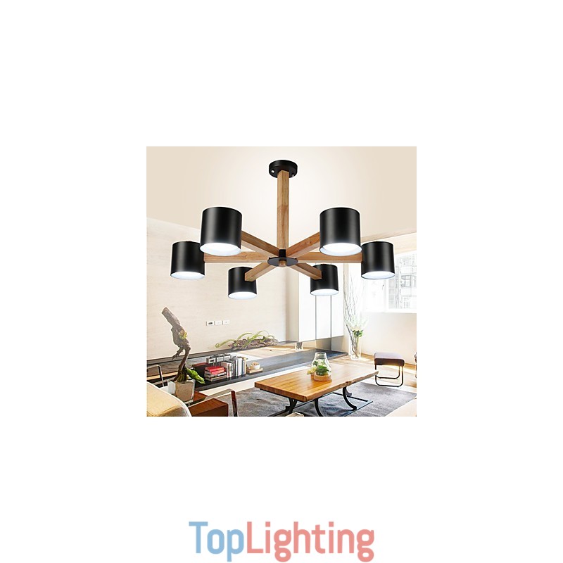 Vintage Painting Feature for Metal Chandelier