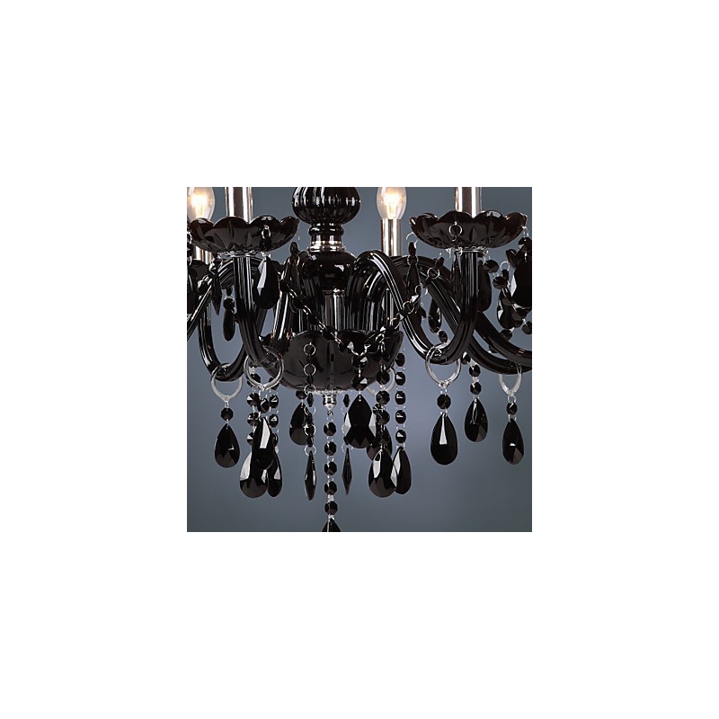 Modern Contemporary Electroplated Feature for Crystal Glass Chandelier