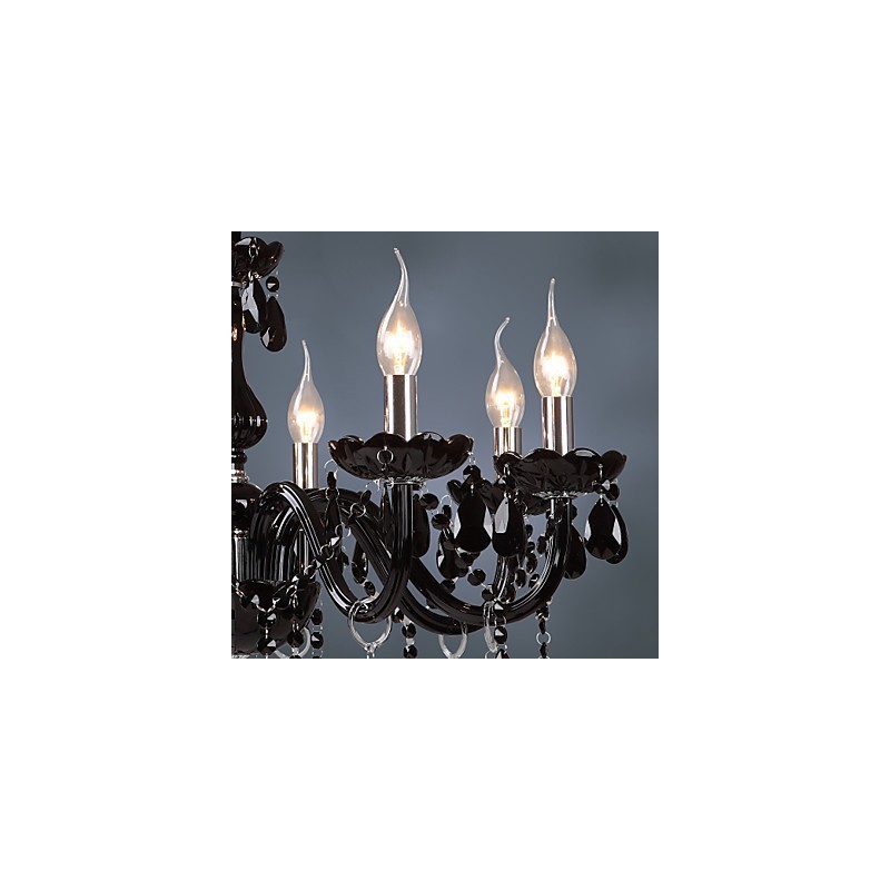 Modern Contemporary Electroplated Feature for Crystal Glass Chandelier