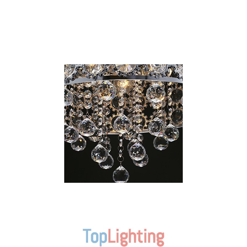 4 Lights Sunflower K9 Transparent Crystal Chandelier