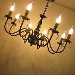 European Style Crystal Candle Lamp Lamp Clothing Shop Lamps And Lanterns Decoration Project Droplight