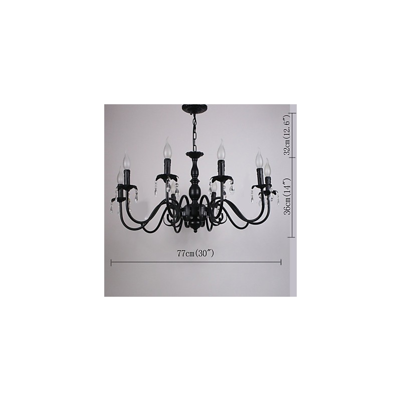 European Style Crystal Candle Lamp Lamp Clothing Shop Lamps And Lanterns Decoration Project Droplight