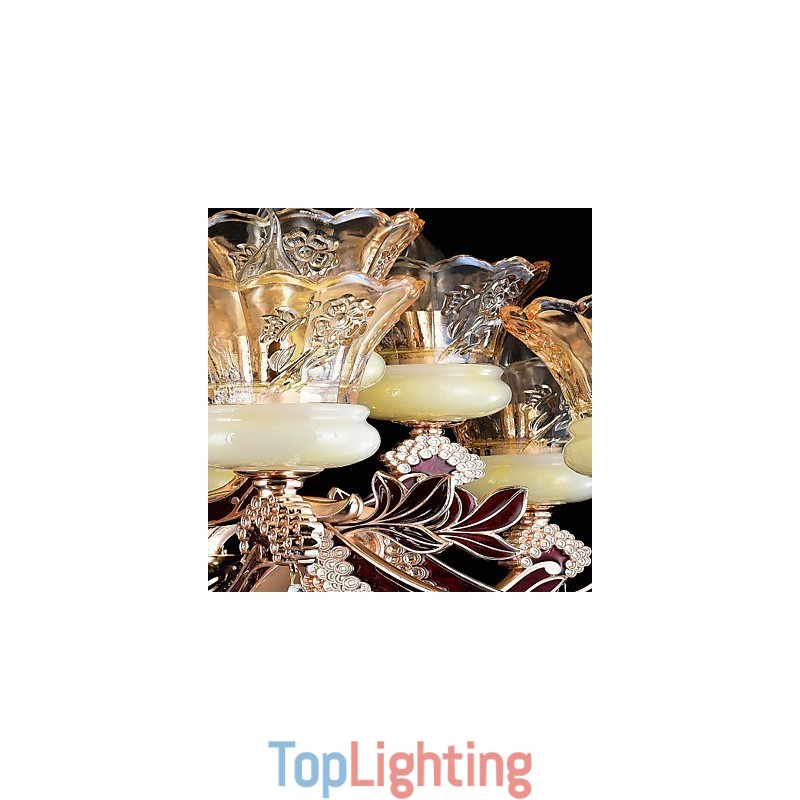 Pendant Light Zinc Alloy Feature for Crystal Mini Style Metal Indoors Shops 15 Bulbs