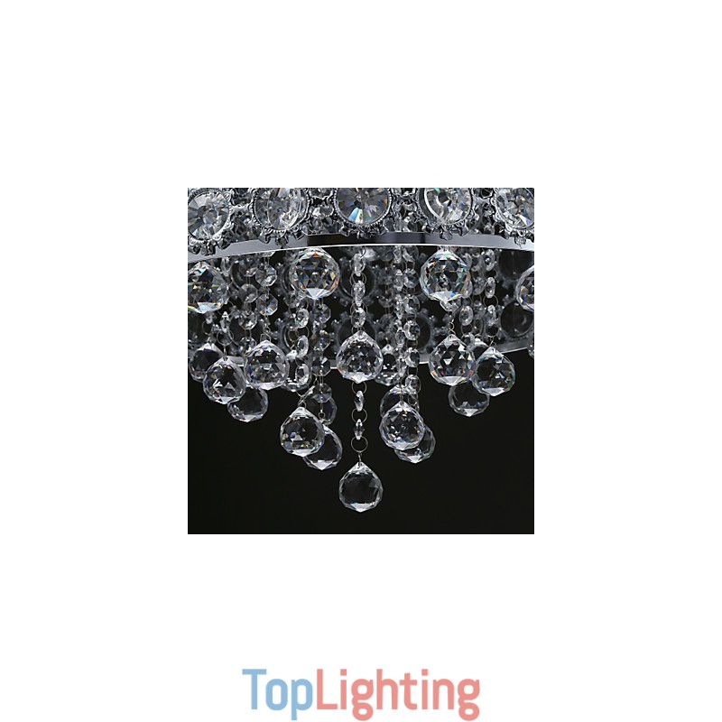 4 Lights Sunflower K9 Transparent Crystal Chandelier