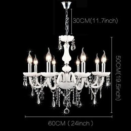 Modern Contemporary Traditional Classic Others Feature for Crystal Candle Style Glass Chandelier