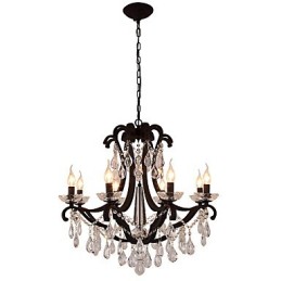 8 Lights Crystal Chandelier Modern Contemporary Traditional Classic Rustic Lodge Vintage Retro Lantern Drum Country Painting