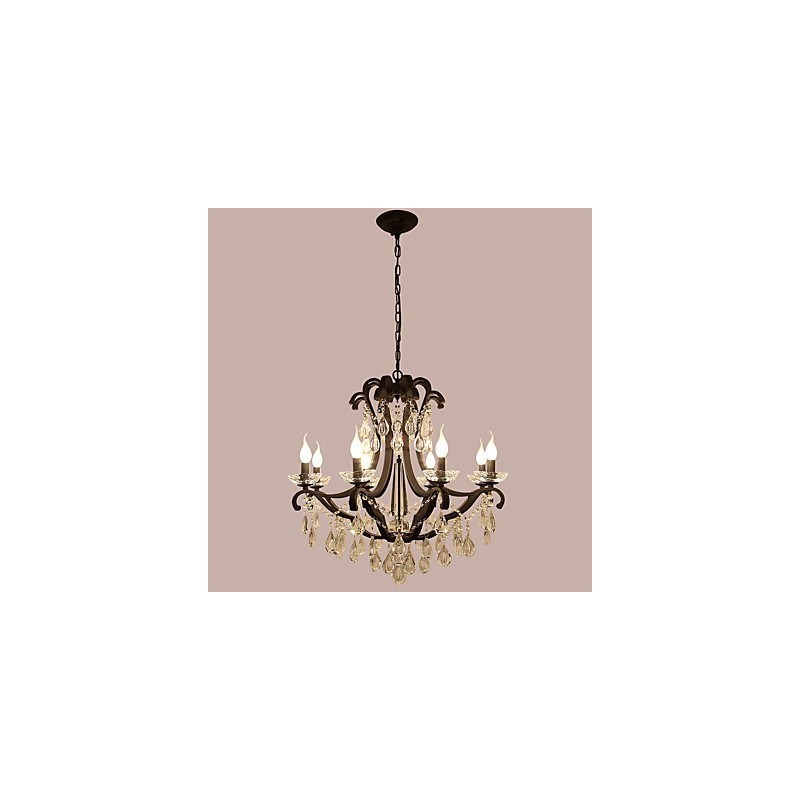 8 Lights Crystal Chandelier Modern Contemporary Traditional Classic Rustic Lodge Vintage Retro Lantern Drum Country Painting