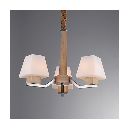 Modern Contemporary Electroplated Feature for Wood Bamboo Chandelier Modern Contemporary Electroplated Feature for Wood Bamboo Chandelier