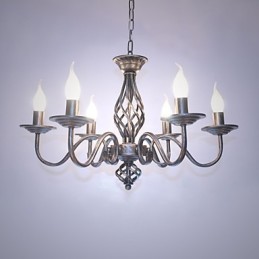 Artistic Chic & Modern Others Feature for Candle Style Metal Indoors 6 Bulbs Chandelier