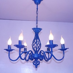 Artistic Chic & Modern Others Feature for Candle Style Metal Indoors 6 Bulbs Chandelier