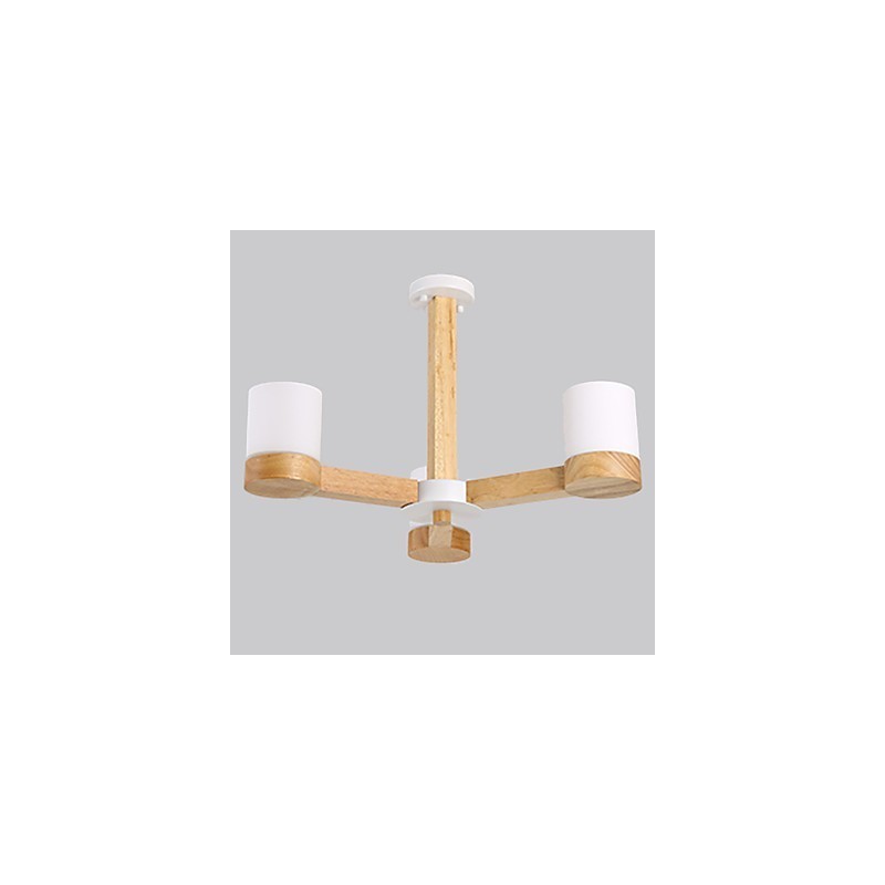 3 Lights Chandelier Modern Contemporary Traditional Classic Vintage Country Wood Feature for Wood