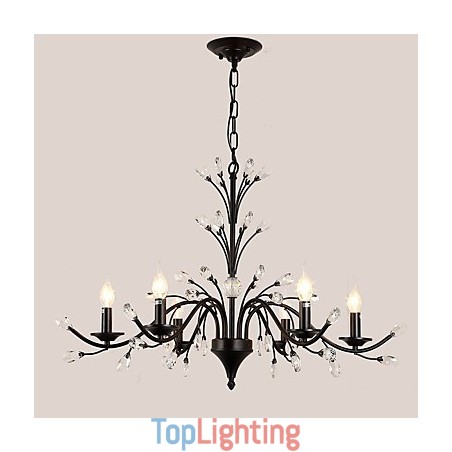 6 Lights Crystal Chandelier Modern Contemporary Traditional Classic Vintage Retro Country Painting Feature 6 Lights Crystal Chandelier Modern Contemporary Traditional Classic Vintage Retro Country Painting Feature