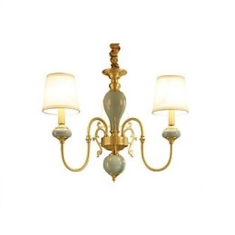 Traditional Classic Country Brass Feature for Mini Style Metal 3 Bulbs Chandelier