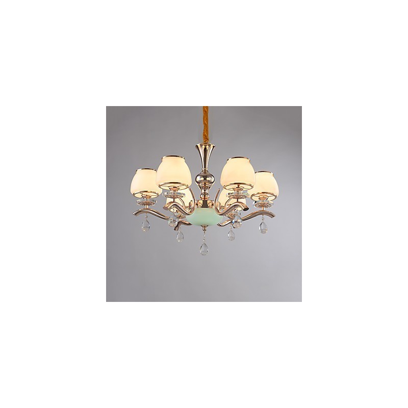 Chandelier Modern Contemporary Electroplated Feature for Crystal Metal