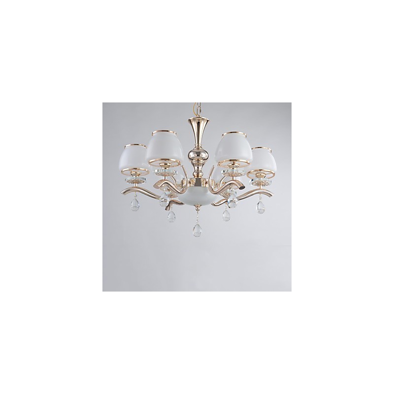 Chandelier Modern Contemporary Electroplated Feature for Crystal Metal