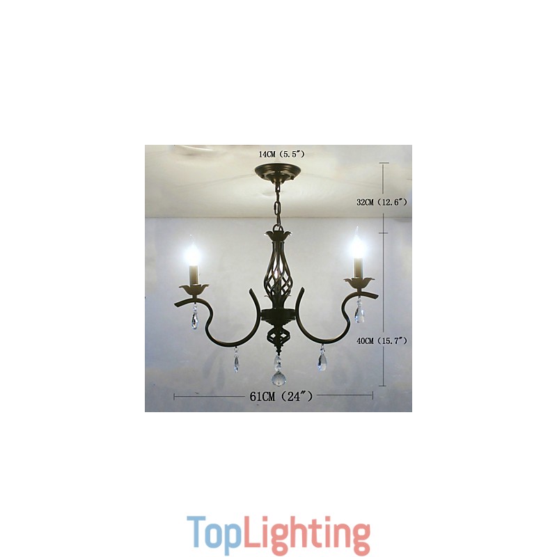 European Style Crystal Chandelier Small Chandelier Simple Creative Lamps
