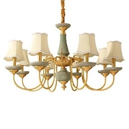 All Copper Chandelier Jade Decorative Chandelier KP8