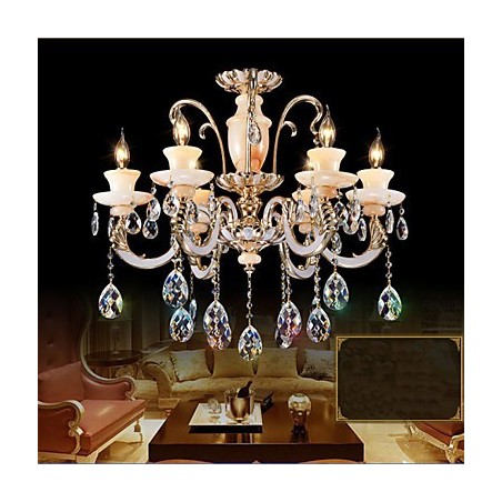 European High Grade Jade Crystal Pendant Lamp Atmosphere Zinc Alloy Pendant lamp Candle Crystal lamp European High Grade Jade Crystal Pendant Lamp Atmosphere Zinc Alloy Pendant lamp Candle Crystal lamp