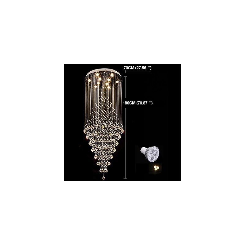 Contemporary Crystal Ceiling Pendant Light Modern Chandelier Home Hanging Lighting Chandelier Lamps Fixtures