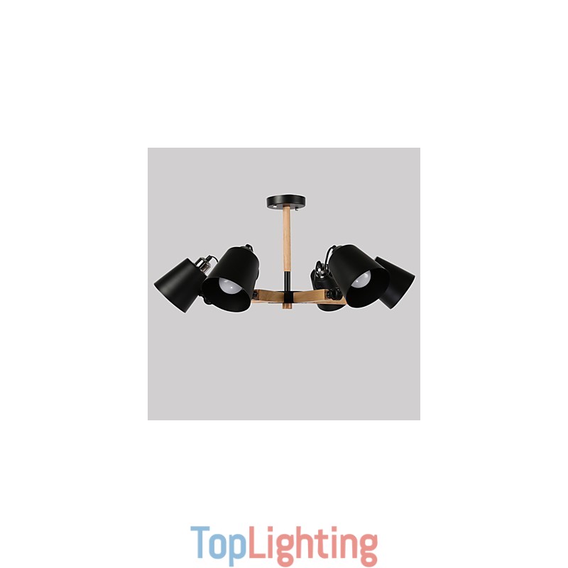 Vintage Painting Feature for Metal Chandelier