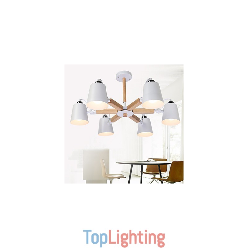 Vintage Painting Feature for Metal Chandelier