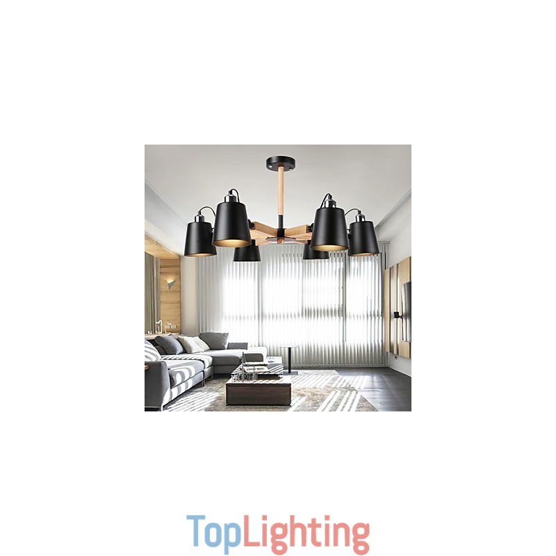 Vintage Painting Feature for Metal Chandelier