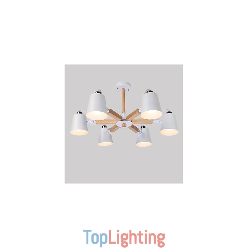 Vintage Painting Feature for Metal Chandelier