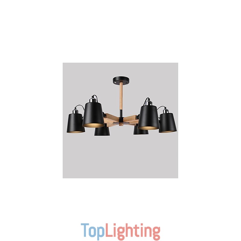 Vintage Painting Feature for Metal Chandelier