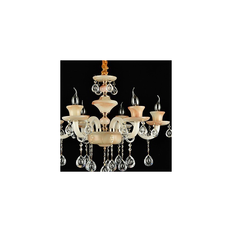 Traditional Classic Electroplated Feature for Crystal Mini Style Metal Chandelier