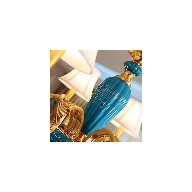 All Copper Chandelier Jade Decorative Chandelier OP