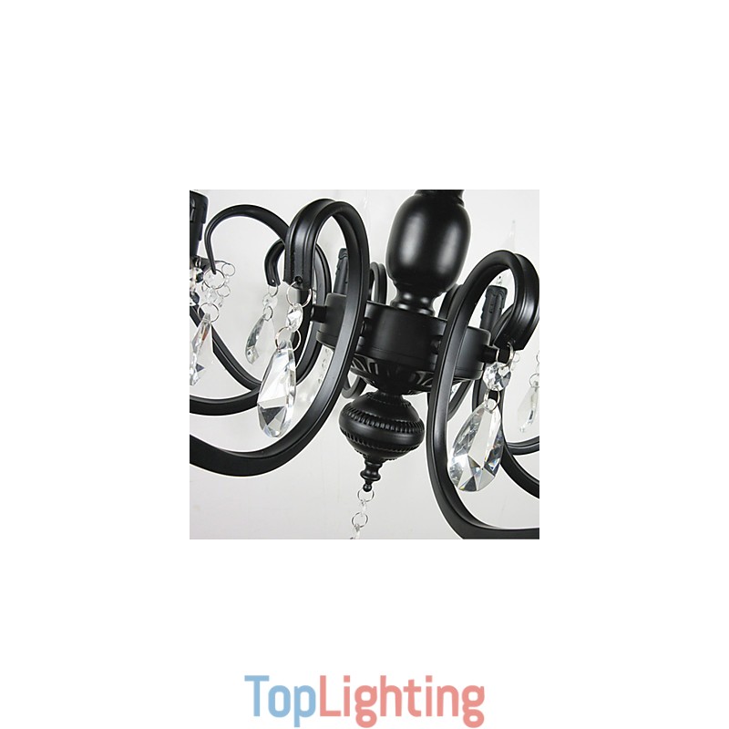 Crystal Chandelier European Style Wrought Iron Lamp Creative Candle Lamps And Lanterns