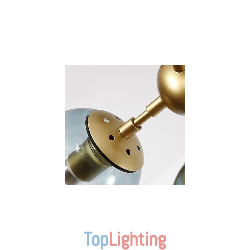 Twenty_one Light Post Modern Europe Style Modo Metal Glass Pendant Lamp the Foyer Decorate Industrial Chandelier Lamp