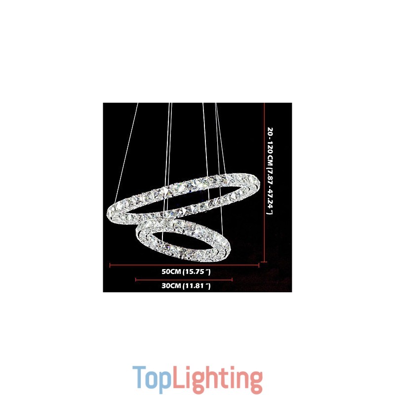 Crystal Chandelier Lights Indoor Pendant Light Ceiling Lamp Lighting Fixtures Dimmable with Remote Control