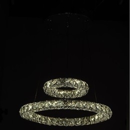 Crystal Chandelier Lights Indoor Pendant Light Ceiling Lamp Lighting Fixtures Dimmable with Remote Control