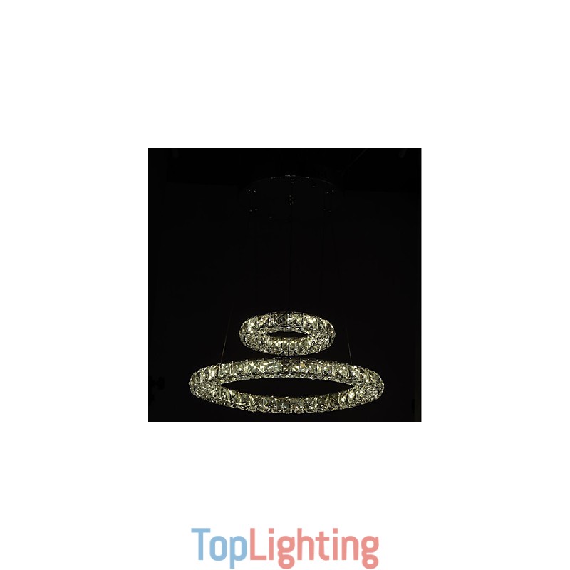 Crystal Chandelier Lights Indoor Pendant Light Ceiling Lamp Lighting Fixtures Dimmable with Remote Control