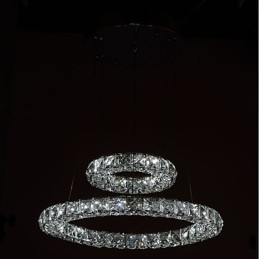 Crystal Chandelier Lights Indoor Pendant Light Ceiling Lamp Lighting Fixtures Dimmable with Remote Control