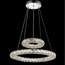 Crystal Chandelier Lights Indoor Pendant Light Ceiling Lamp Lighting Fixtures Dimmable with Remote Control