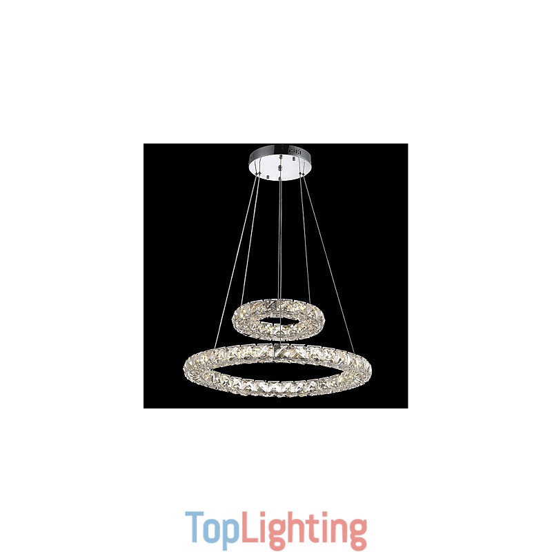 Crystal Chandelier Lights Indoor Pendant Light Ceiling Lamp Lighting Fixtures Dimmable with Remote Control