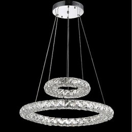 Crystal Chandelier Lights Indoor Pendant Light Ceiling Lamp Lighting Fixtures Dimmable with Remote Control