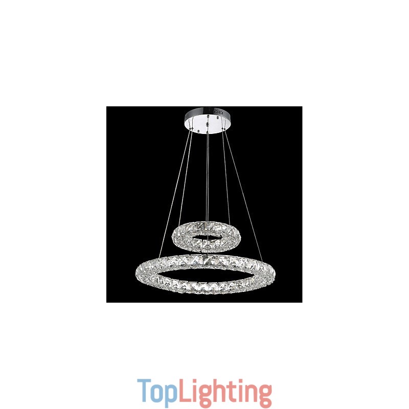 Crystal Chandelier Lights Indoor Pendant Light Ceiling Lamp Lighting Fixtures Dimmable with Remote Control