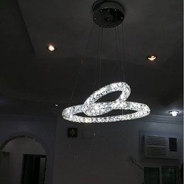 Crystal Chandelier Lights Indoor Pendant Light Ceiling Lamp Lighting Fixtures Dimmable with Remote Control