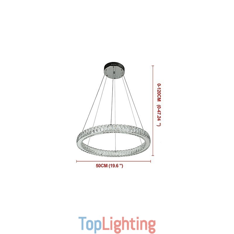 Dimmable Ring Indoo Ceiling Light Pendant Light Modern Chandelier Lighting Chandelier Lamp with Remote Control