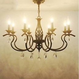 European Style Crystal Chandelier Dining Lights Simple Creative Candles Lamps And Lanterns Novelty Lightig