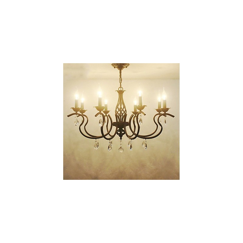 European Style Crystal Chandelier Dining Lights Simple Creative Candles Lamps And Lanterns Novelty Lightig