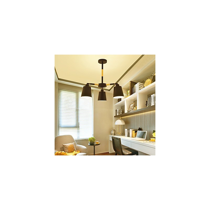 Pendant Light Traditional Classic Painting Feature for Mini Style Wood Bamboo