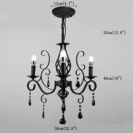 Crystal Lamp 3 Light Modern Simple Novelty Lightings