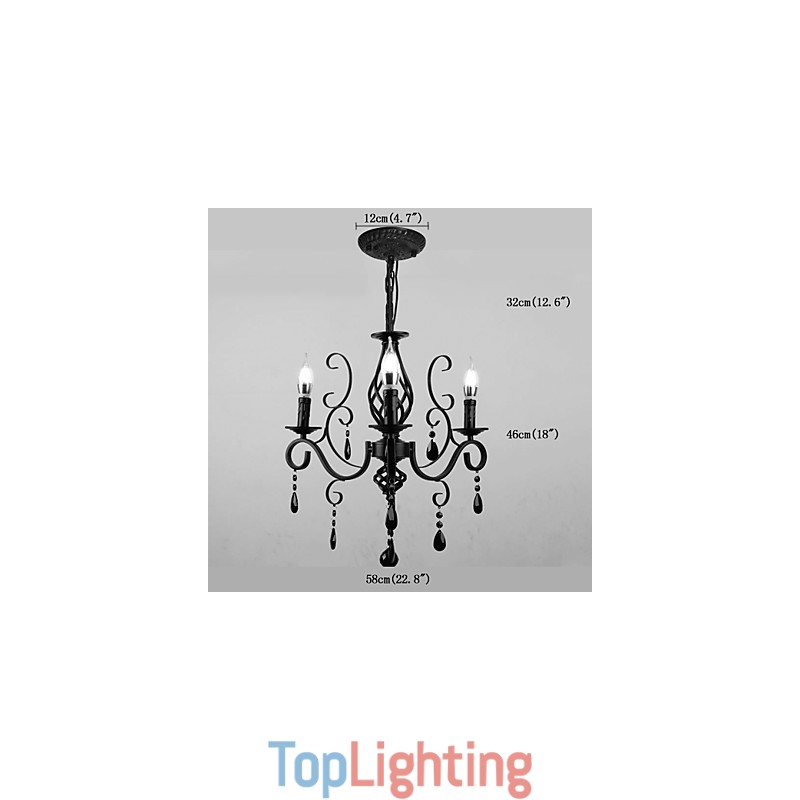 Crystal Lamp 3 Light Modern Simple Novelty Lightings