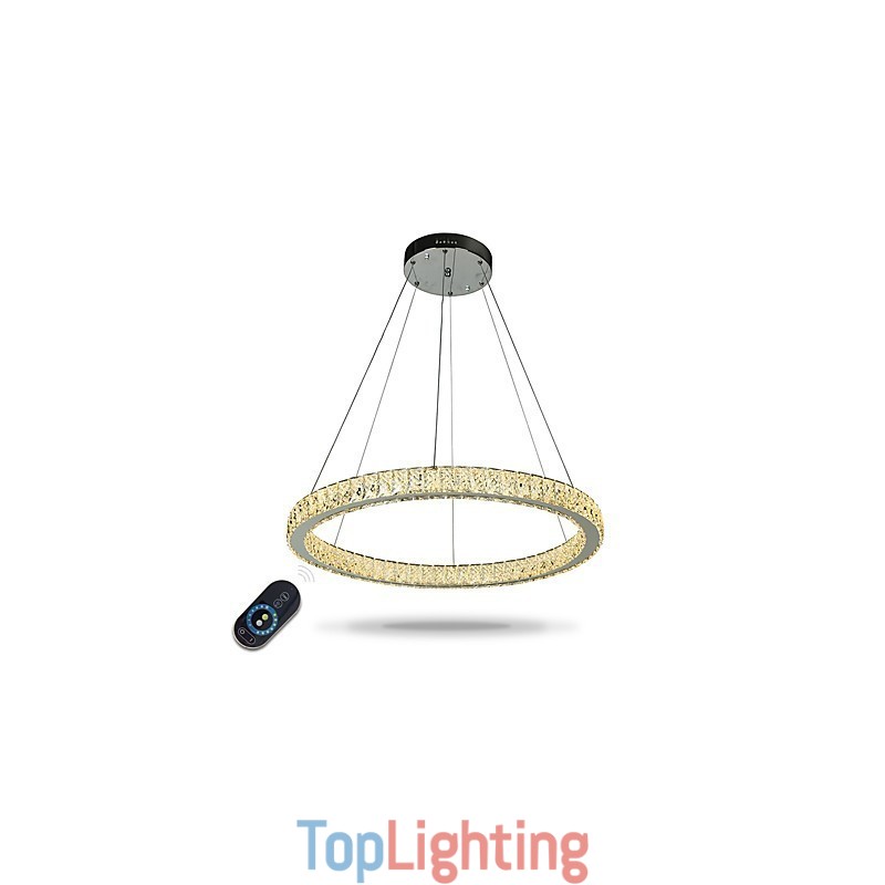 Dimmable Ring Ceiling Light Pendant Light Modern Chandelier Lighting Indoor Lamp with Remote Control